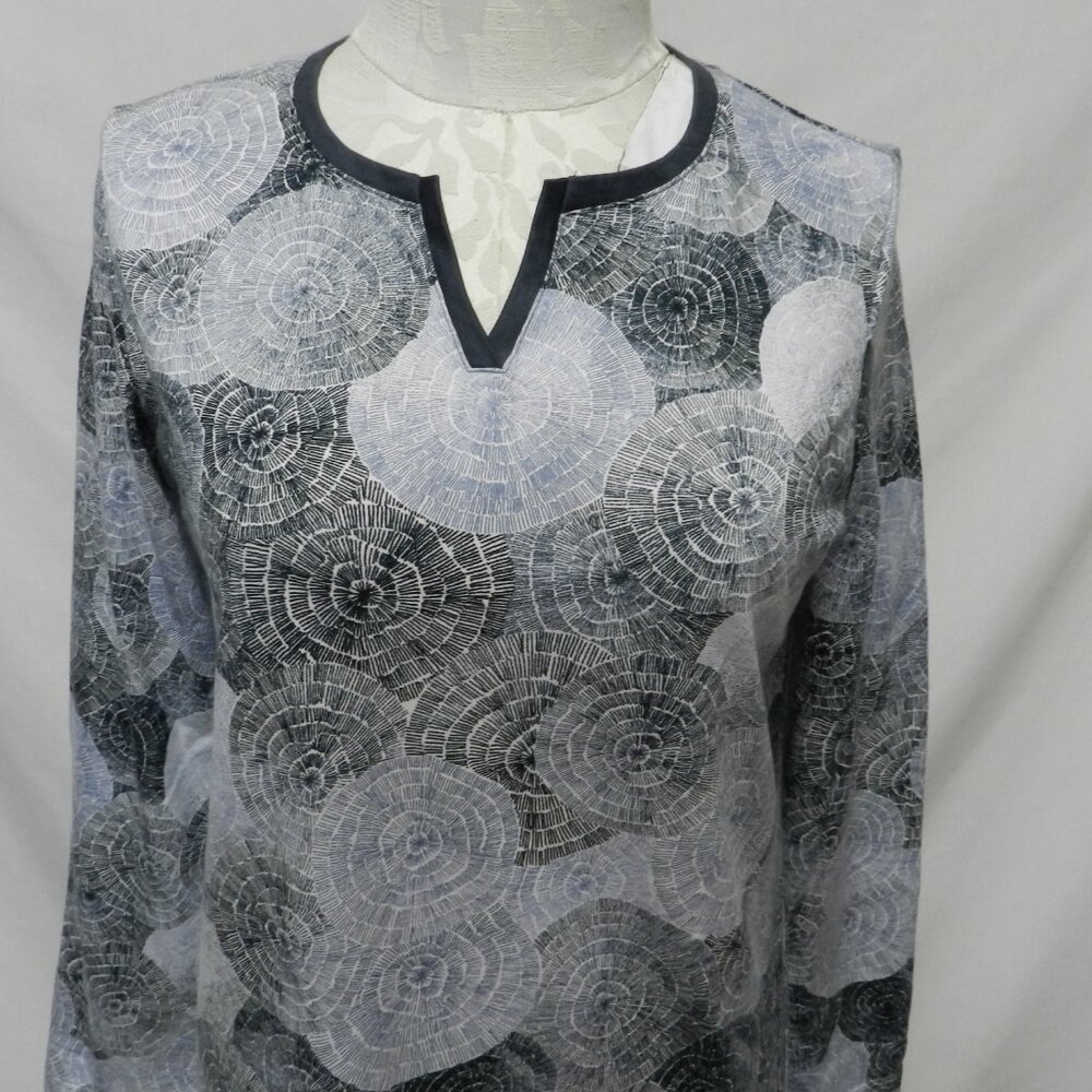 Calida shirt knit Sleepshirt Pajamas V-neck Cotton NEW NWT Size Sz X-Small XS - Picture 4 of 15